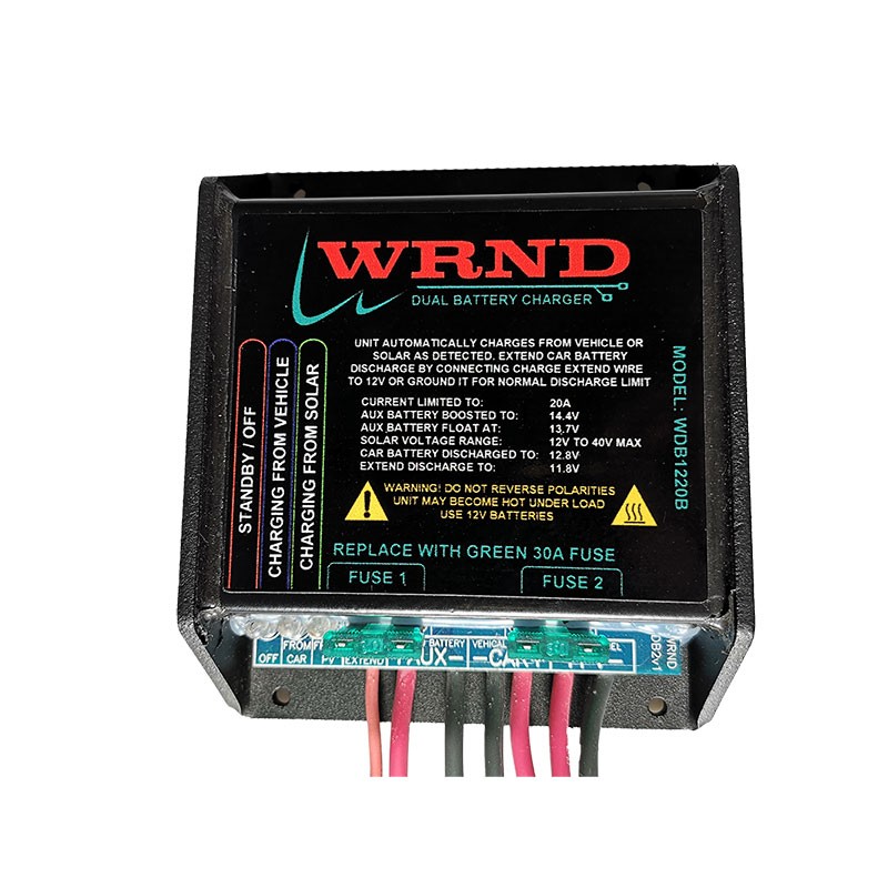 WRND DC to DC Charger 20Amp + Solar MPPT