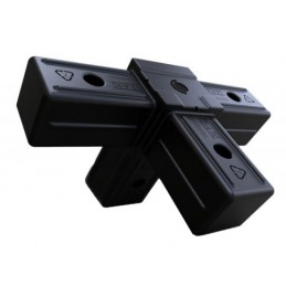 4 Way Black 19mm - Connect-It