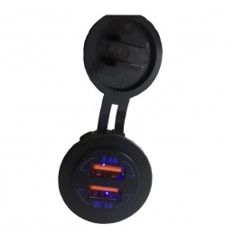 USB Charger - Round - Dual...