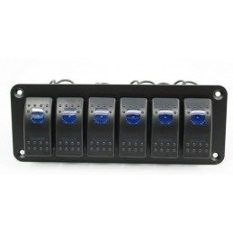 Panel With 6  Rocker Switches