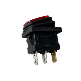 Splash Proof Square Rocker Switch with Red Light