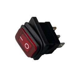 Splash Proof Square Rocker Switch with Red Light