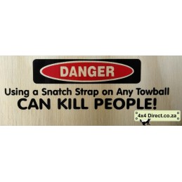 Danger using snatch strap -...