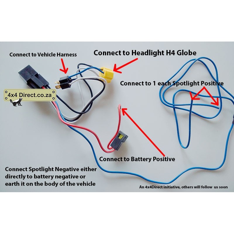 spotlight wiring harness